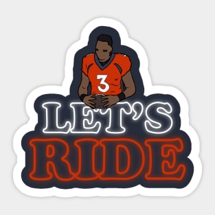 Russell Wilson "Let's Ride" Sticker